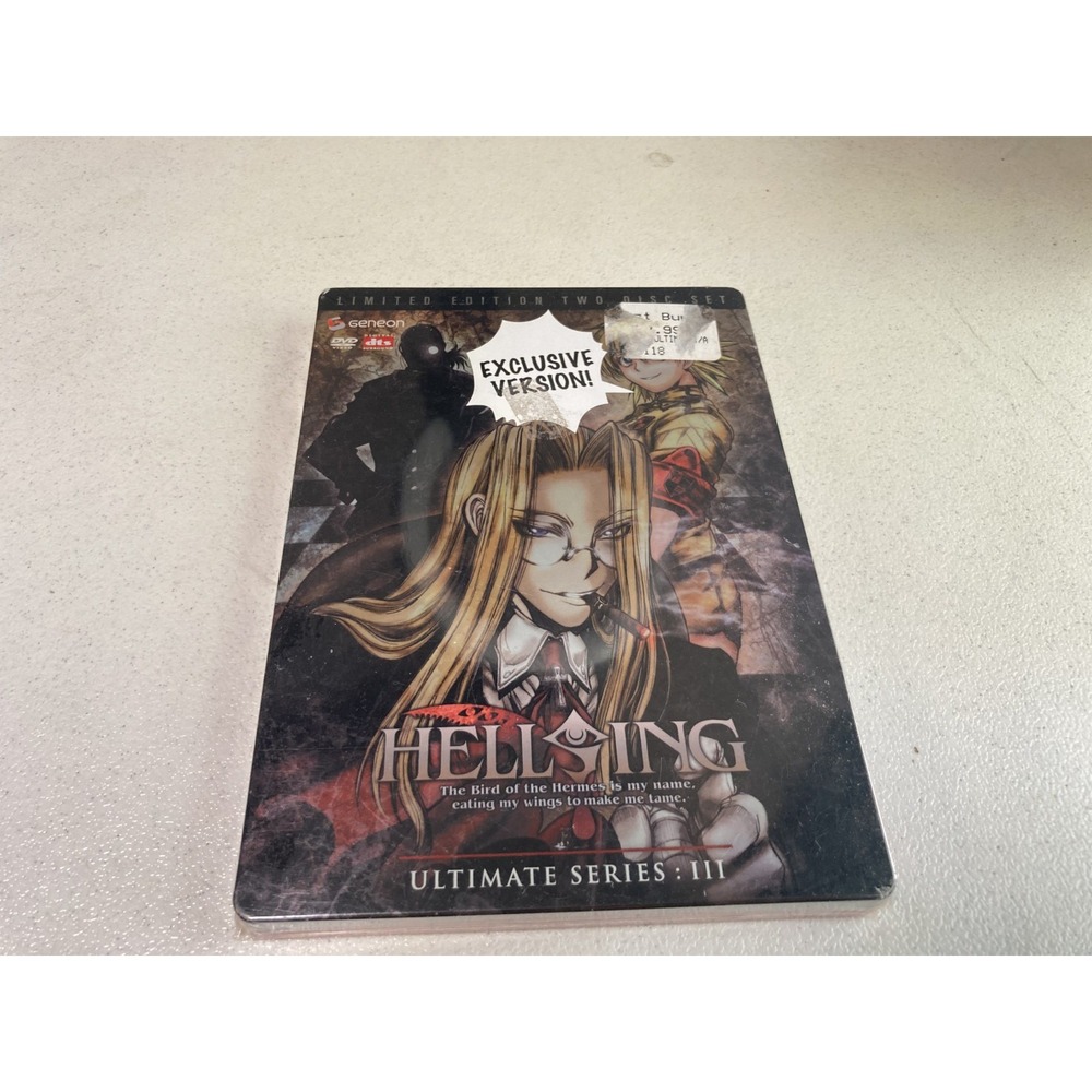 Hellsing Ultimate Series III 3 Limited Steelbook DVD 2 Disc Set Brand New Sealed